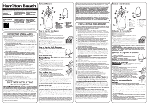 Manual de uso Hamilton Beach 76388 Abrelatas