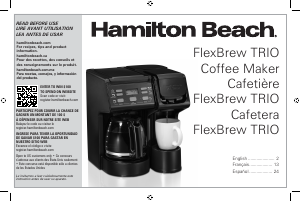 Manual de uso Hamilton Beach 49904 Máquina de café