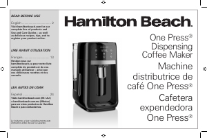 Manual de uso Hamilton Beach 47601 Máquina de café