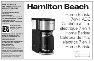 Manual Hamilton Beach 46251 Coffee Machine