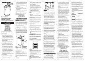 Manual de uso Hamilton Beach 41020 Hervidor