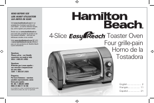 Handleiding Hamilton Beach 31344 Oven