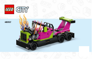 Bruksanvisning Lego set 60357 City Stuntbil och eldringsutmaning