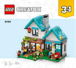 Manual de uso Lego set 31139 Creator Casa Confortable