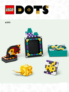 Manual Lego set 41811 DOTS Hogwarts desktop kit