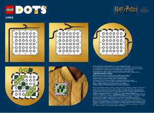 Manual Lego set 41808 DOTS Pack de Acessórios de Hogwarts