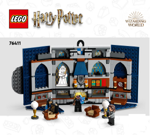 Manual Lego set 76411 Harry Potter Ravenclaw house banner