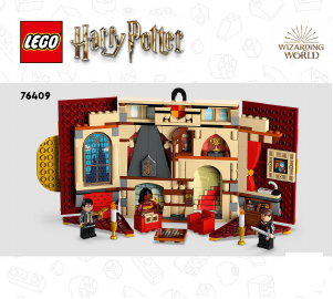 Manual Lego set 76409 Harry Potter Gryffindor house banner