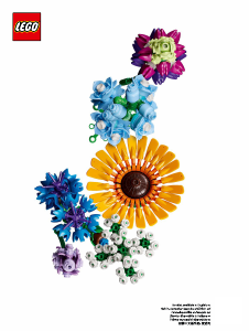 Manual Lego set 10313 Icons Wildflower bouquet