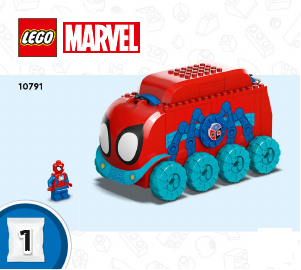 Kullanım kılavuzu Lego set 10791 Super Heroes Spidey Ekibinin Mobil Karargahı