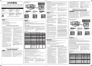 Manual Proctor Silex 31275 Oven