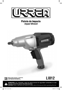Manual de uso Urrea LI812 Llave de impacto