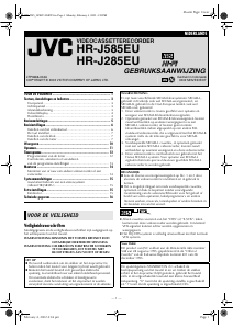 Handleiding JVC HR-J285EU Videorecorder