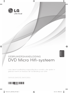 Handleiding LG DM1530 Home cinema set