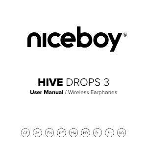 Manual Niceboy HIVE Drops 3 Headphone