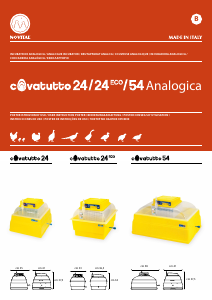 Mode d’emploi Novital Covatutto 24 ECO Analogica Incubateur