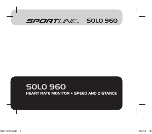 Bruksanvisning Sportline Solo 960 Sportklocka