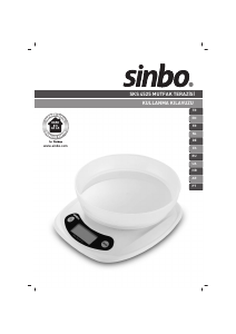 Manual Sinbo SKS 4525 Balança de cozinha