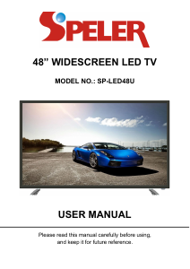 Bruksanvisning Speler SP-LED48U LED TV
