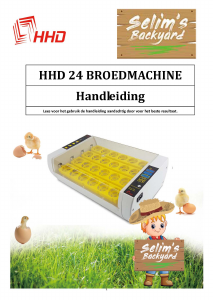 Handleiding HHD 24 Broedmachine