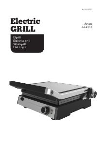 Manual Clas Ohlson 44-4502 Contact Grill