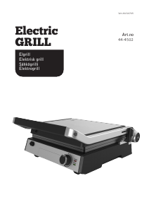 Bedienungsanleitung Clas Ohlson 44-4502 Kontaktgrill