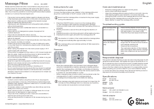 Handleiding Clas Ohlson 44-4490 Massageapparaat