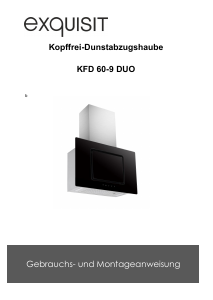 Bedienungsanleitung Exquisit KFD60-9 Dunstabzugshaube