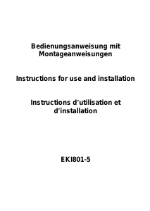 Bedienungsanleitung Exquisit EKI 801-5 Kochfeld