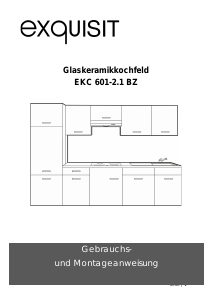 Bedienungsanleitung Exquisit EKC 601-2 BZ Kochfeld