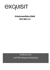 Bedienungsanleitung Exquisit EKC 601-2.2 Kochfeld