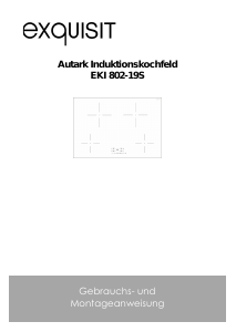 Bedienungsanleitung Exquisit EKI 802-19 S Kochfeld