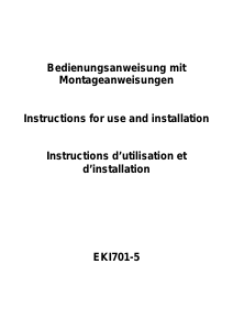 Bedienungsanleitung Exquisit EKI 701-5 Kochfeld