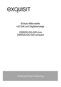 Bedienungsanleitung Exquisit EMW20-DG-020 Mikrowelle