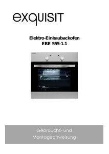 Bedienungsanleitung Exquisit EBE555-1.1 Backofen