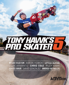 Handleiding Sony PlayStation 4 Tony Hawks Pro Skater 5