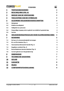 Handleiding Powerplus POWX026 Klopboormachine