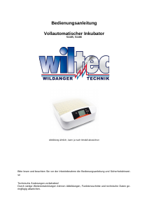 Bedienungsanleitung Wiltec 51186 Inkubator