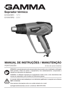 Manual Gamma G1936/BR1 Soprador de ar quente