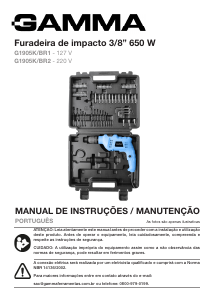 Manual Gamma G1905K/BR1 Berbequim de percussão