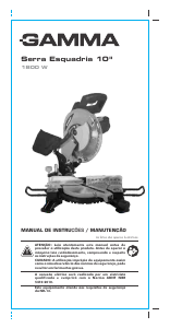 Manual Gamma G2354/BR2 Serra de esquadria