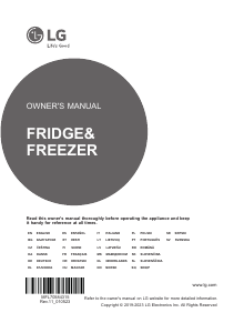 Manual LG GBP62MCNAC Fridge-Freezer