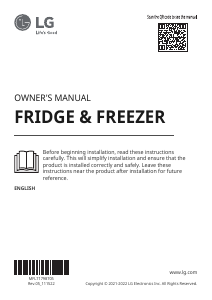 Manual LG GSLV31MCXM Fridge-Freezer