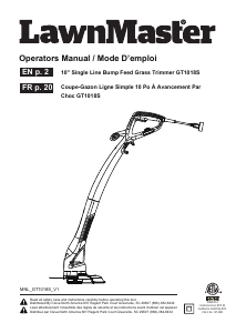 Manual LawnMaster GT1018S Grass Trimmer