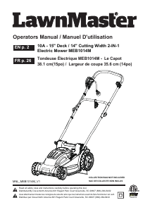 Manual LawnMaster MEB1014M Lawn Mower