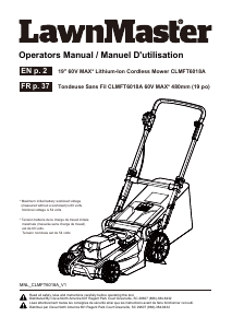 Manual LawnMaster CLMFT6018A Lawn Mower