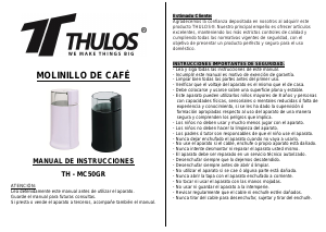 Manual Thulos TH-MC50GR Coffee Grinder