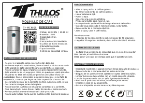 Manual de uso Thulos TH-MC40SS Molinillo de café