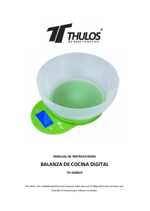 Handleiding Thulos TH-DS8023 Keukenweegschaal