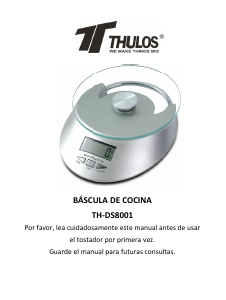 Handleiding Thulos TH-DS8001 Keukenweegschaal